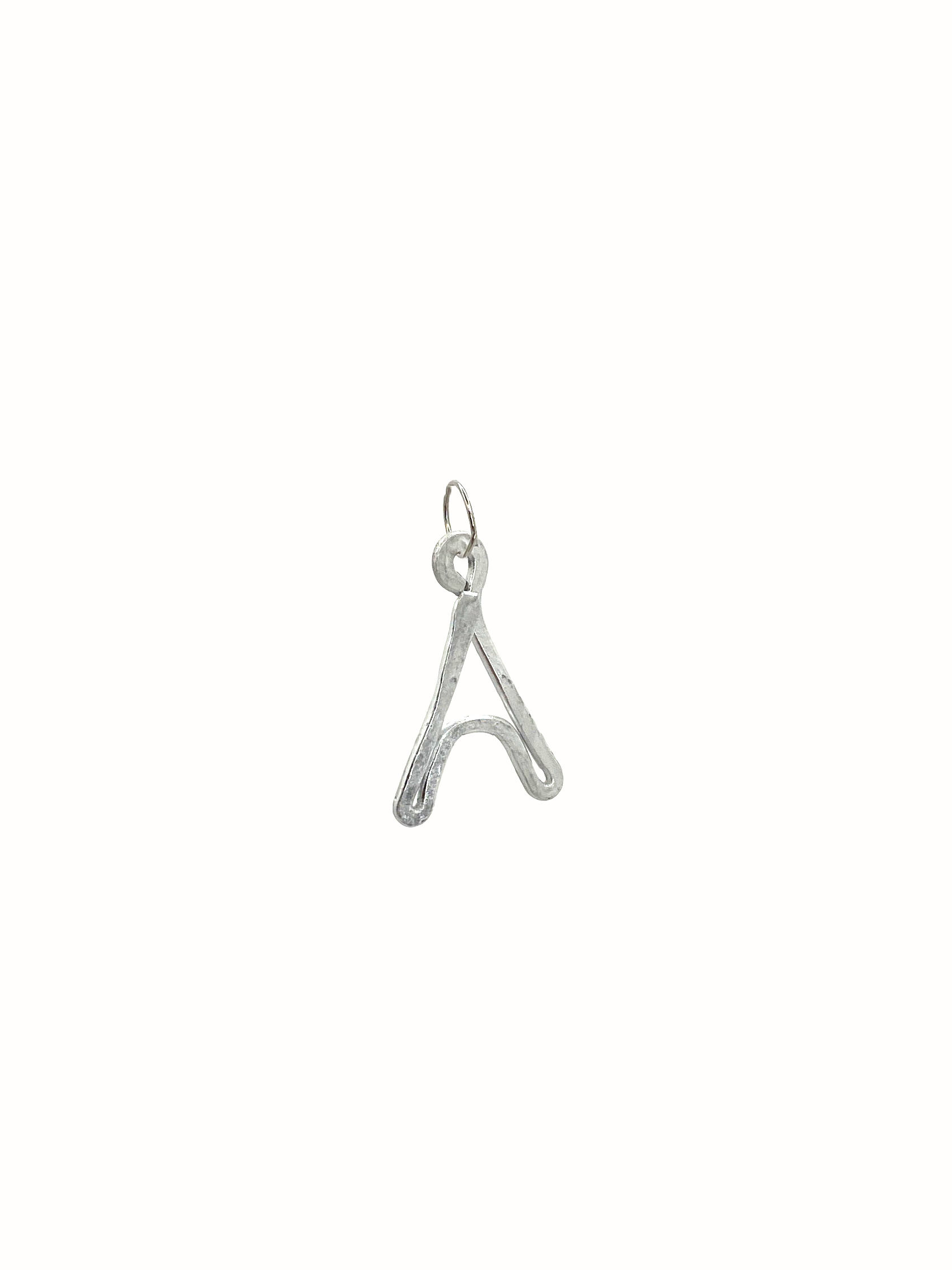 A - Letter Silver Pendant