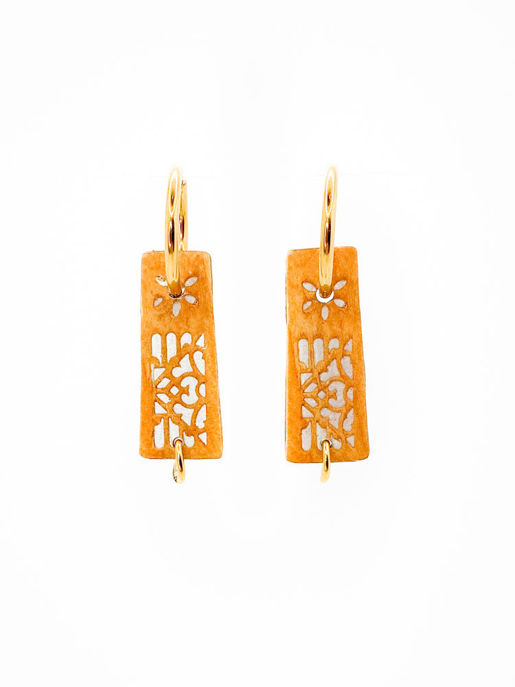 Aureva Hoop Pendant - Feather Bold WITH HOOP