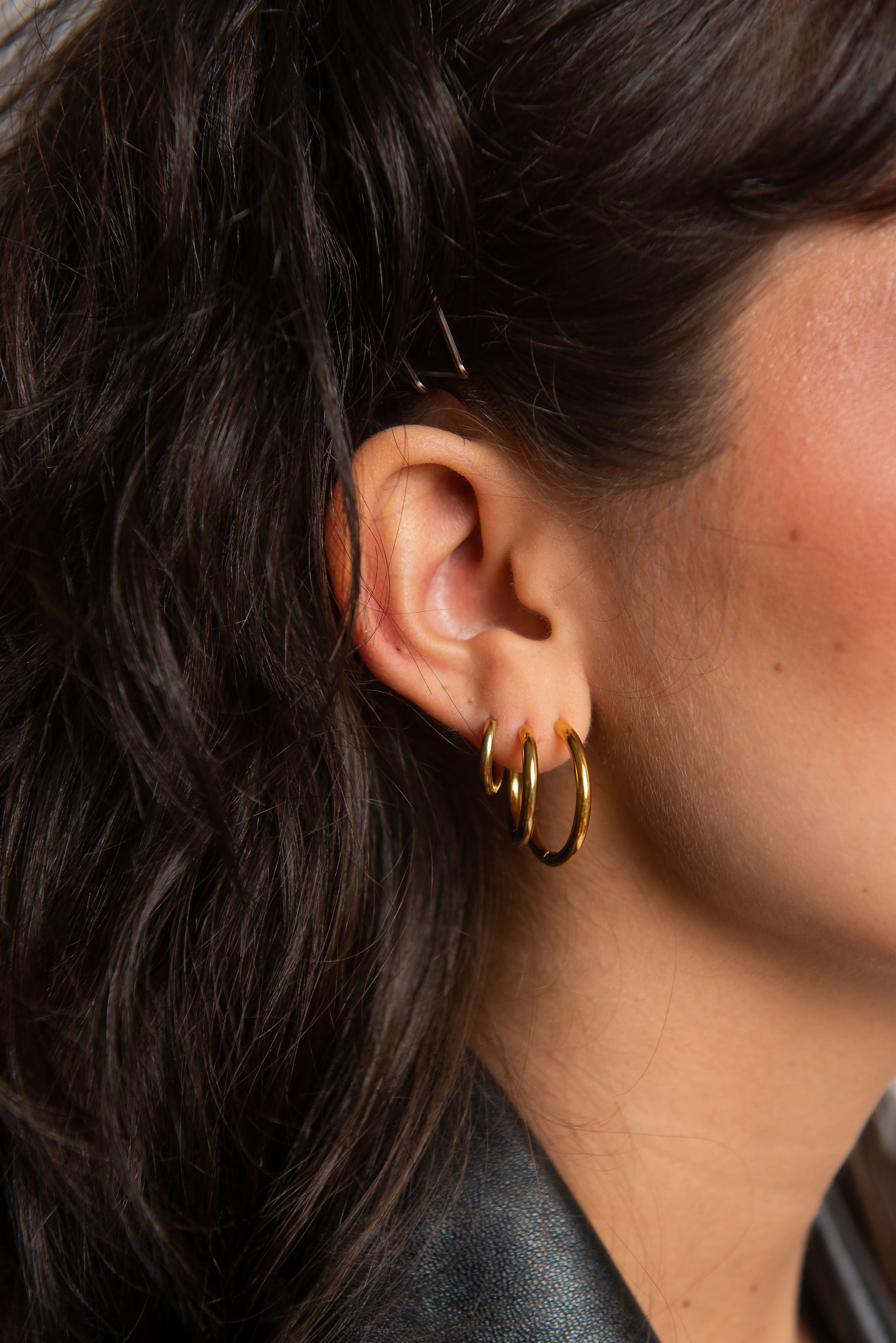 Aureva Minimal Hoops three sizes simple classic everyday