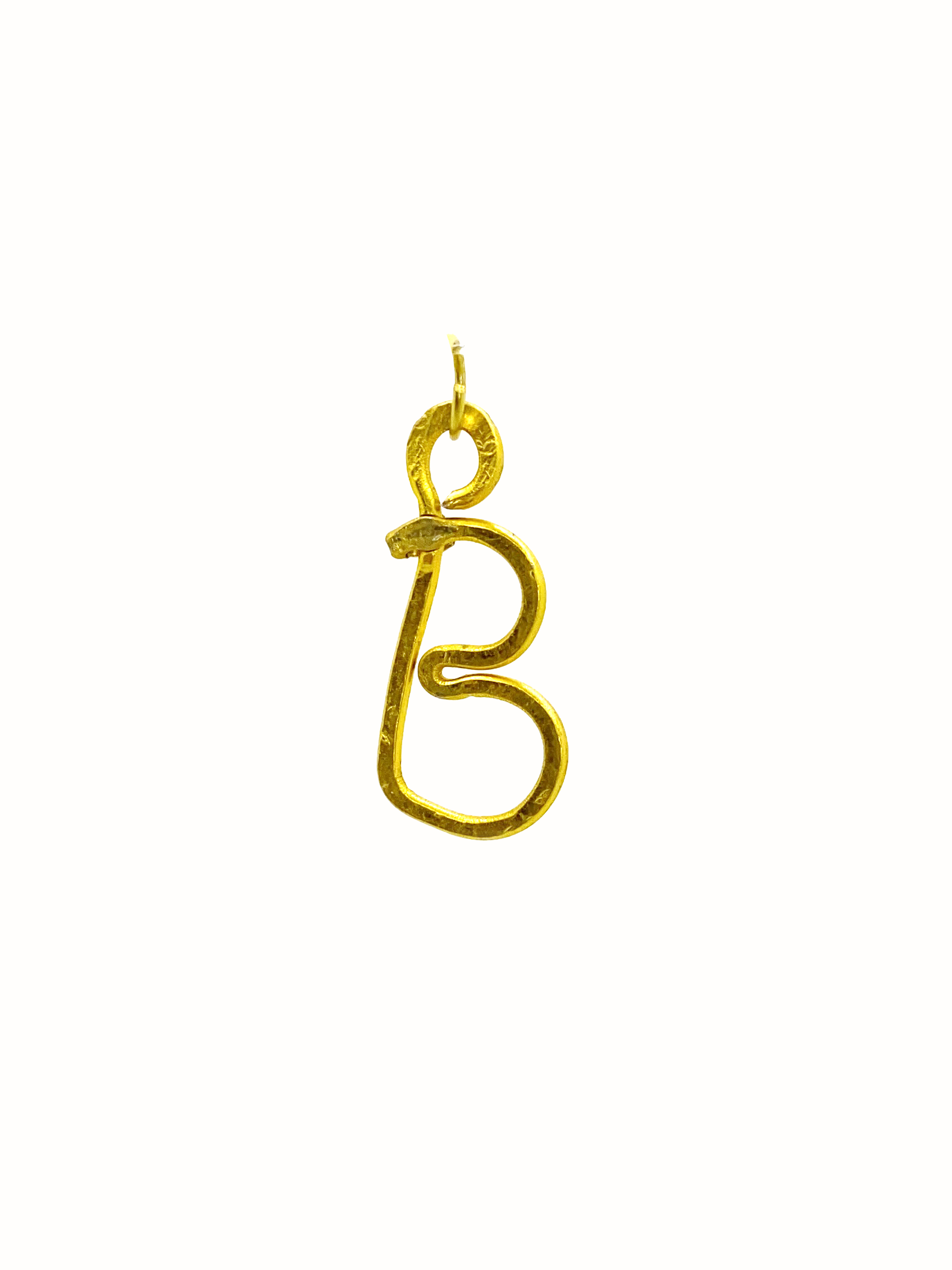 B - Letter Golden Pendant