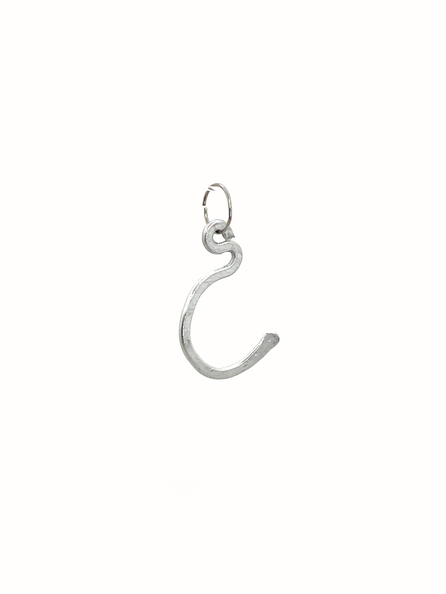 C - Letter Silver Pendant