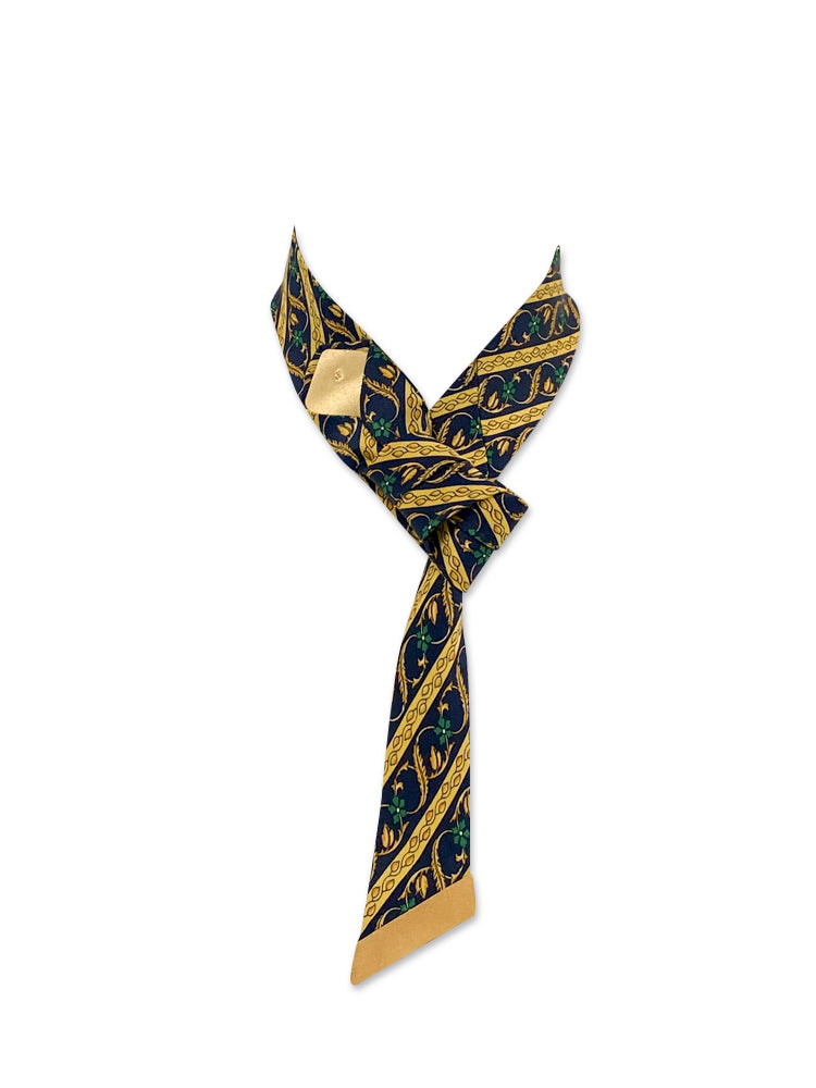 Candle glow neckwear scarf tie with knot