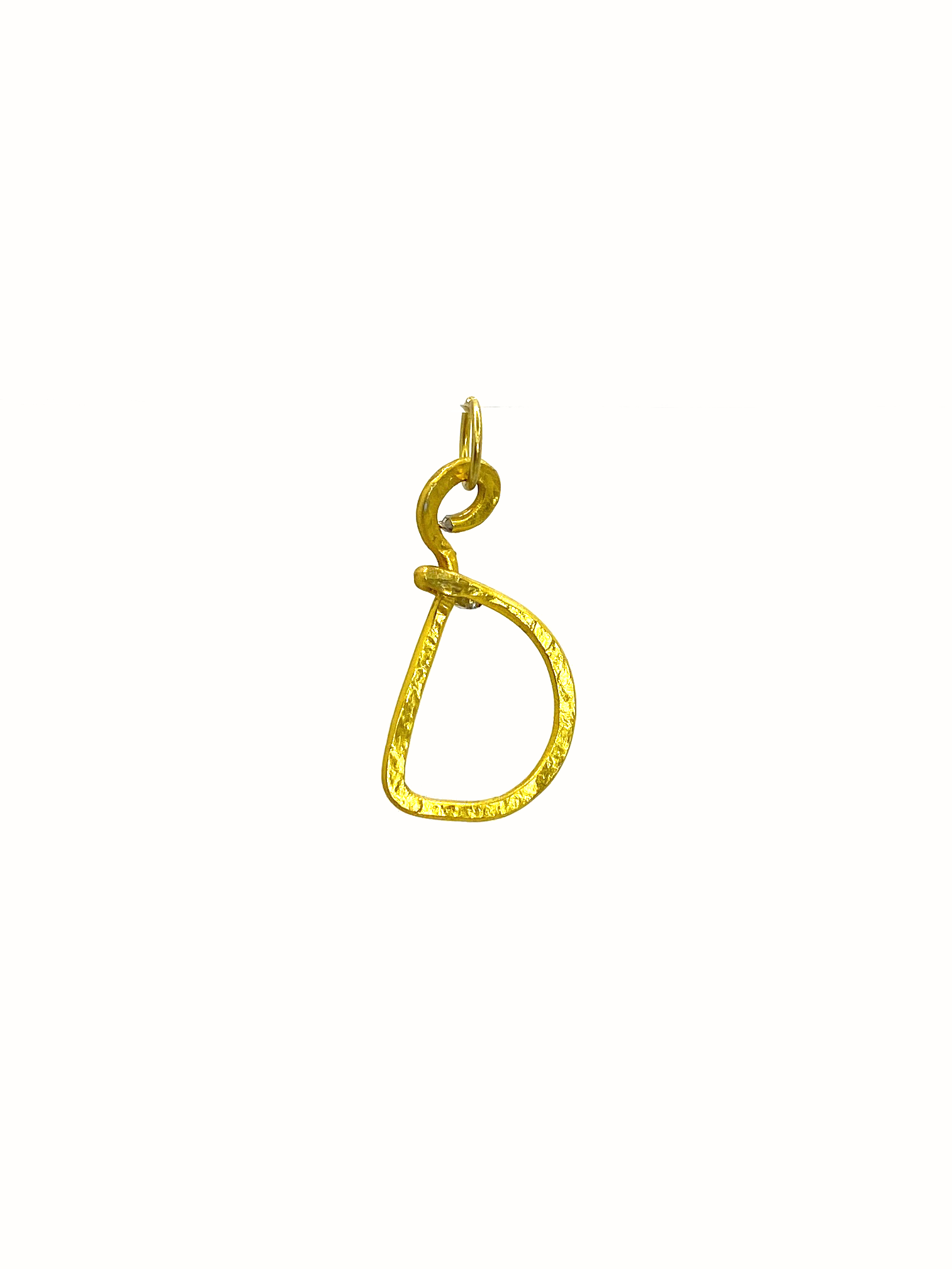 D - Letter Golden Pendant