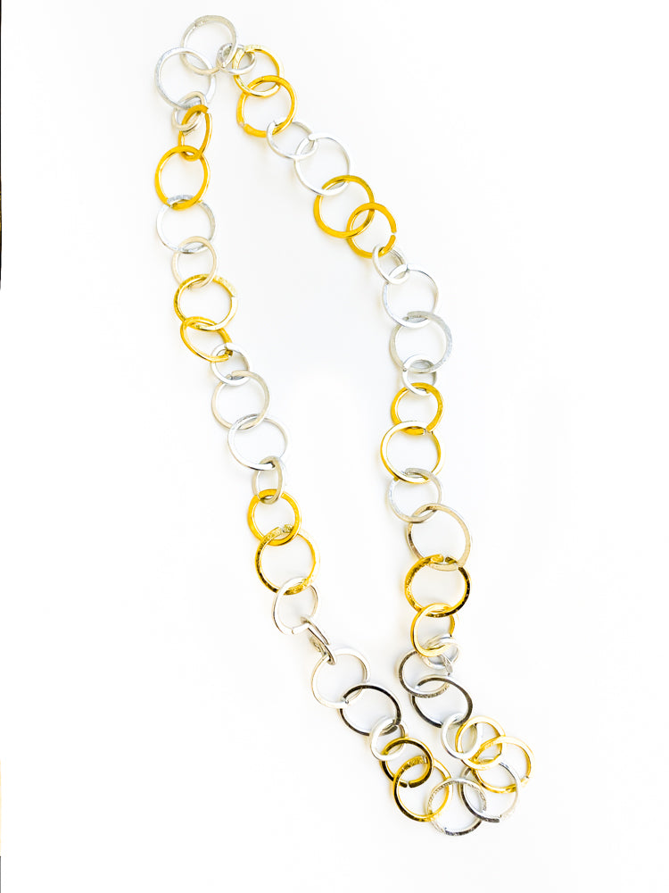 Egida Long Necklace Gold Mix