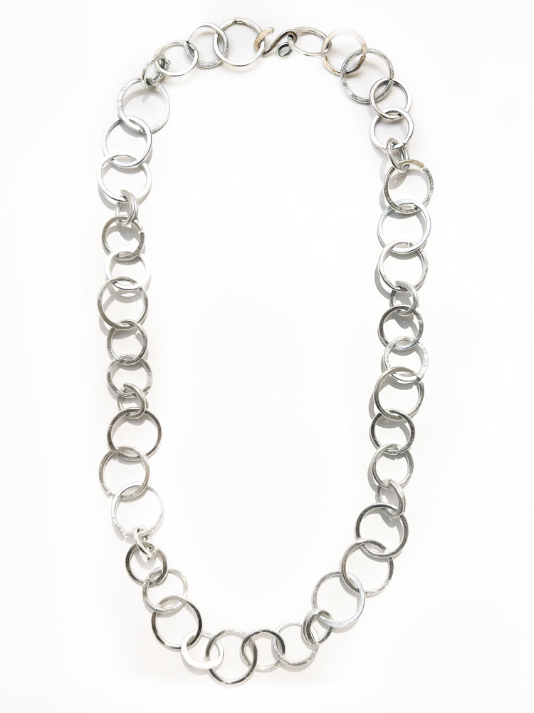 Egida Long Necklace Silver Product