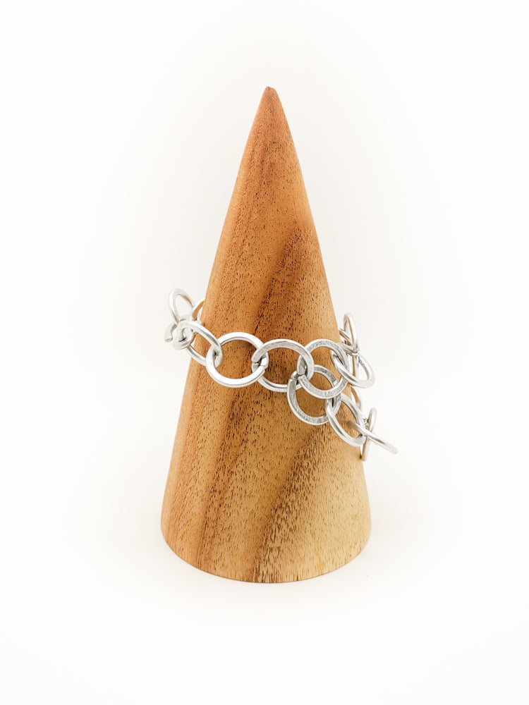 Egida Silver double Bracelet Side Detail
