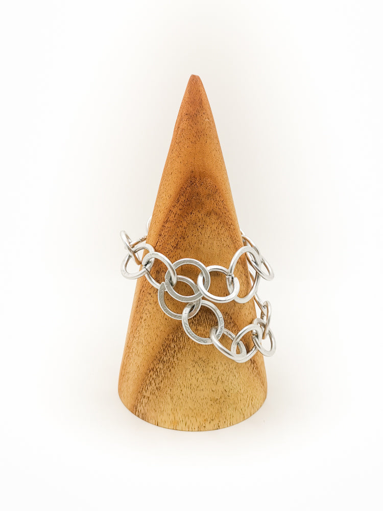 Egida Silver double Bracelet Side Details