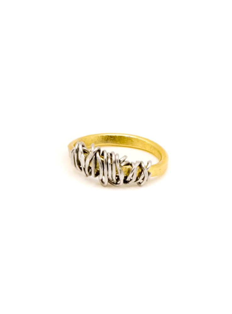 Filo Ring Filament Gold and Silver mix