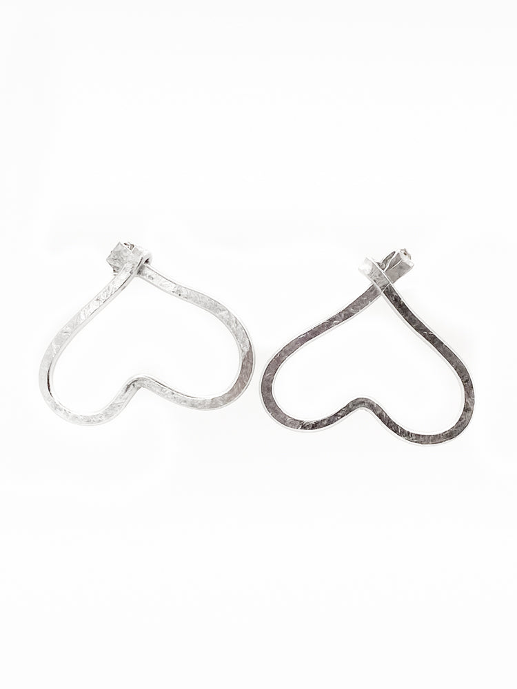 Kelly Heart - Large Silver