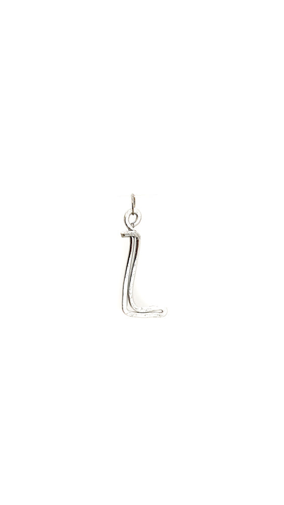 L - Letter Silver Pendant