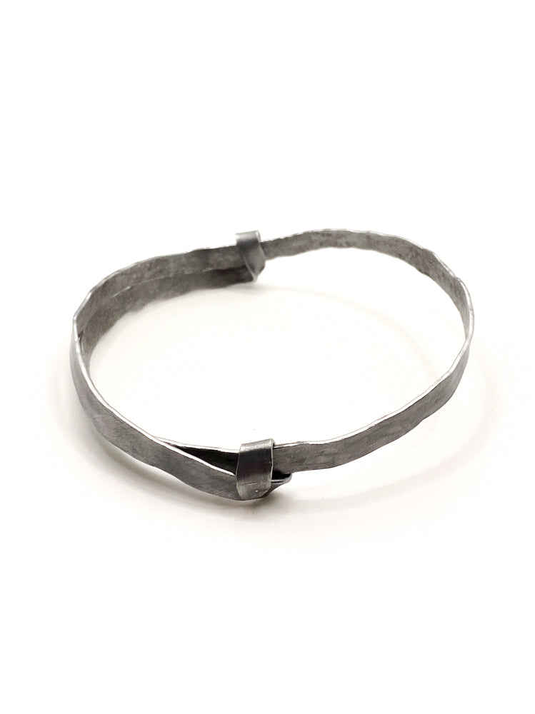 Louvata Bangle Bracelet Silver