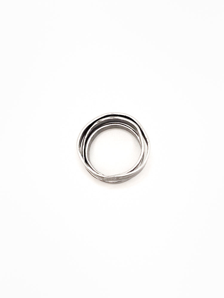 Louvata Ring Silver bottom