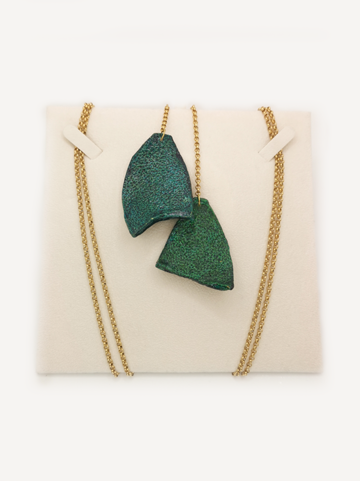 Lupita Esmeralda - Orange Skin Green Emerald Statement