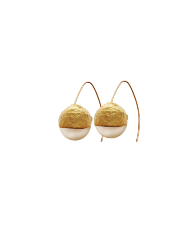 Majorica Pearl Oak Earrings Sunshine