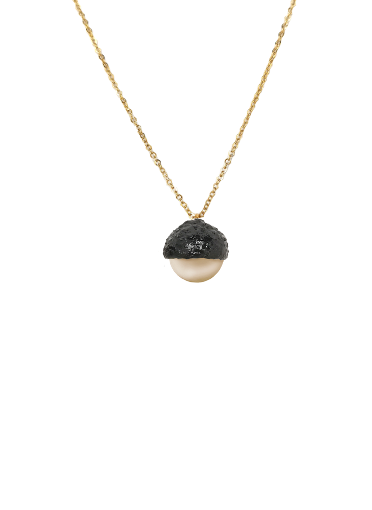 Majorica Pearl Oak Necklace Midnight
