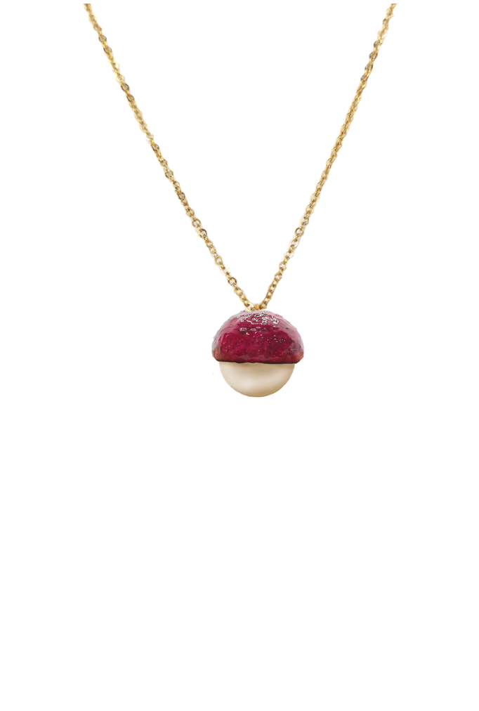 Majorica Pearl Oak Necklace Rose