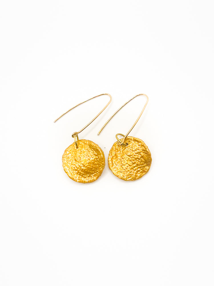 Medal Dangly Earrings Detail