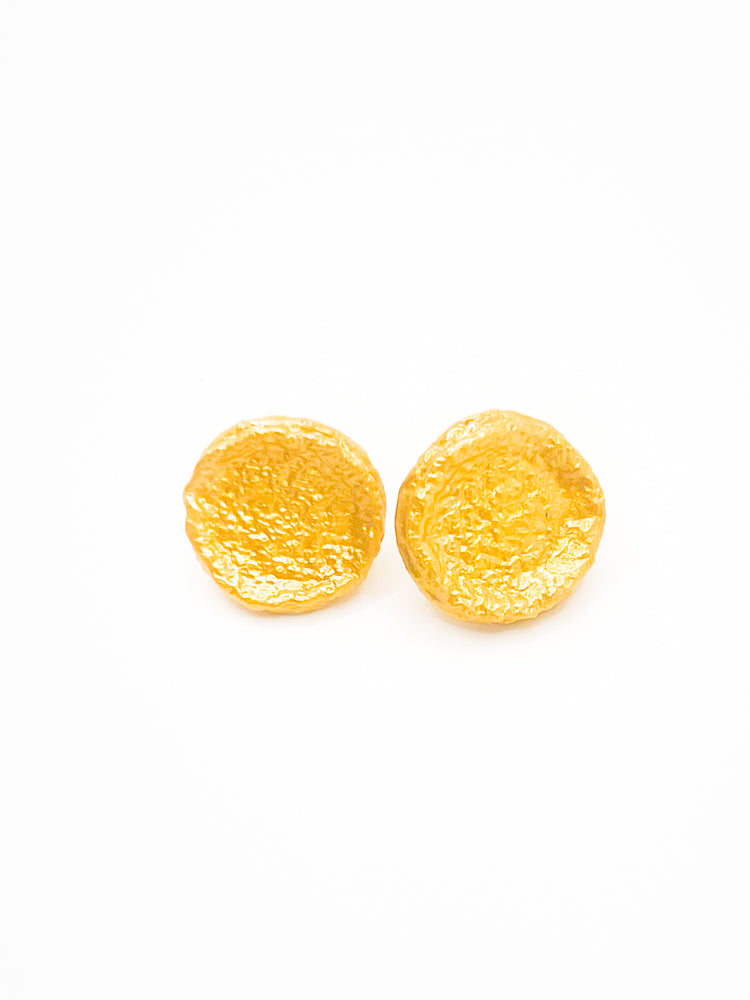 Medal Stud Earrings