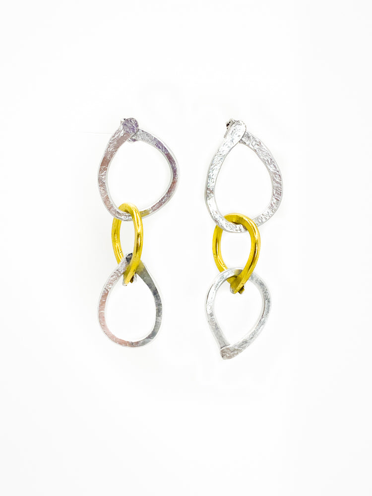 MixTriple Hoop Earrings Detail