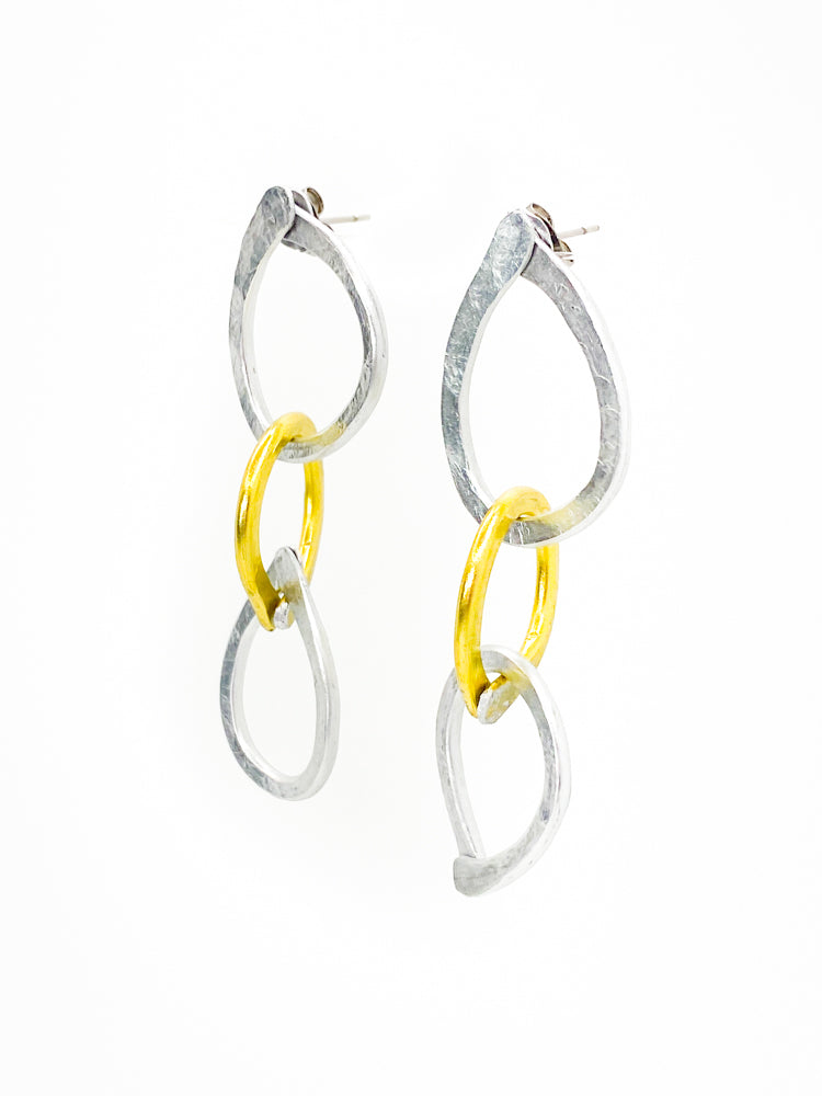 MixTriple Hoop Earrings Side