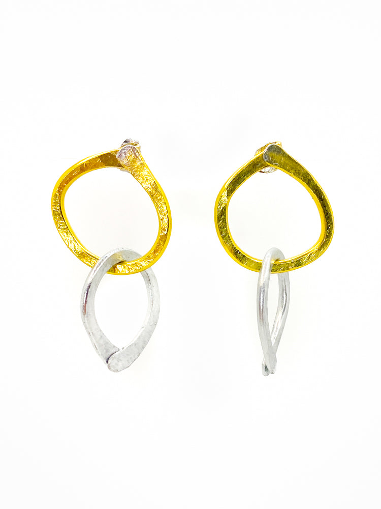 Mix Double Hoop Earring