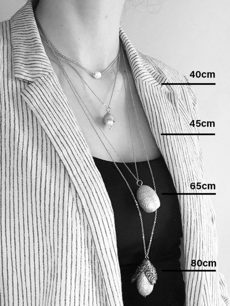 Necklace Length - Orange Skin