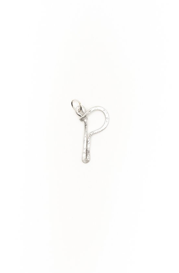 P - Letter Silver Pendant
