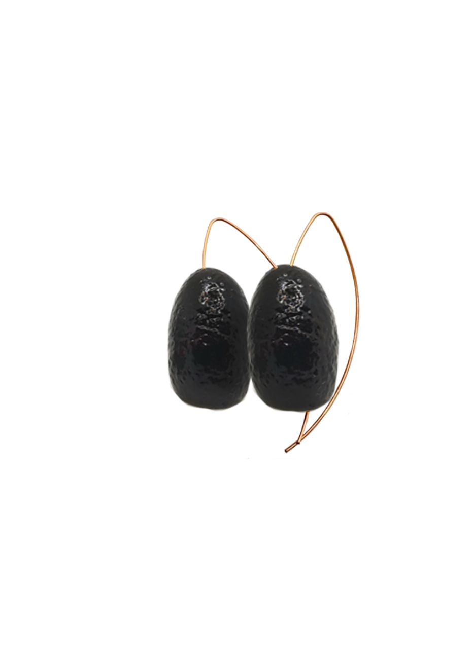 Silk Cocoon Earrings - Midnight