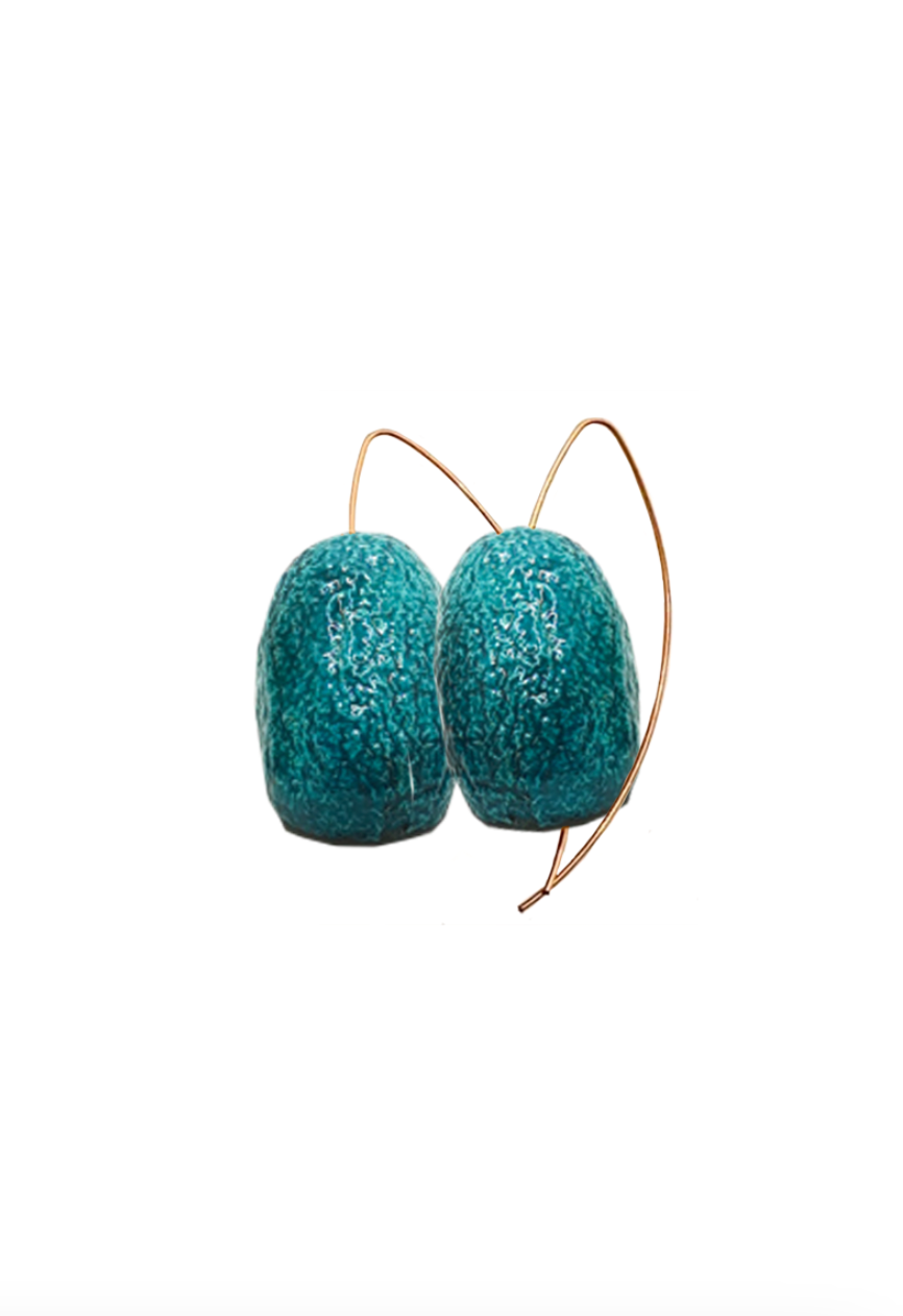 Silk Cocoon Earrings - Paradise