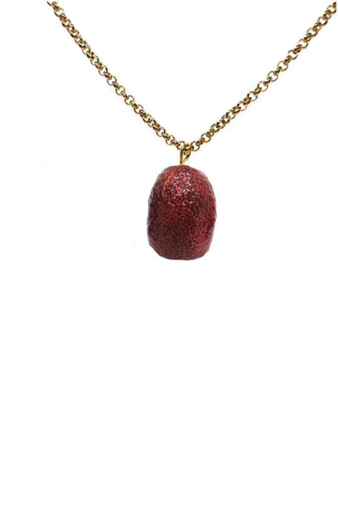 Silk Cocoon Necklaces Wine
