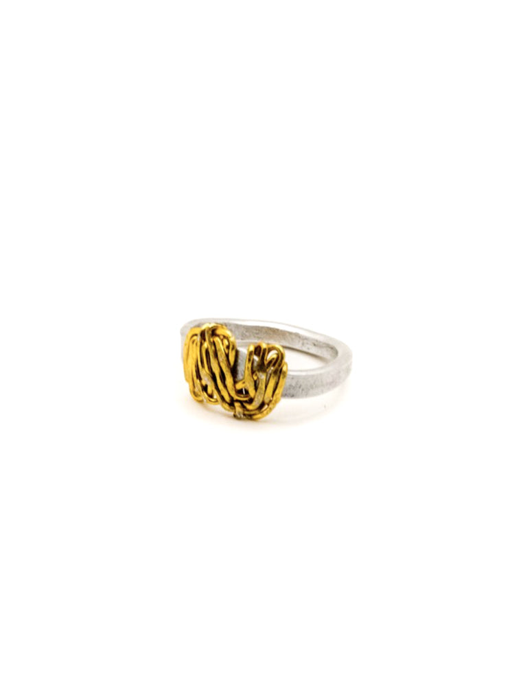 Filo Ring_Silver and Golg 