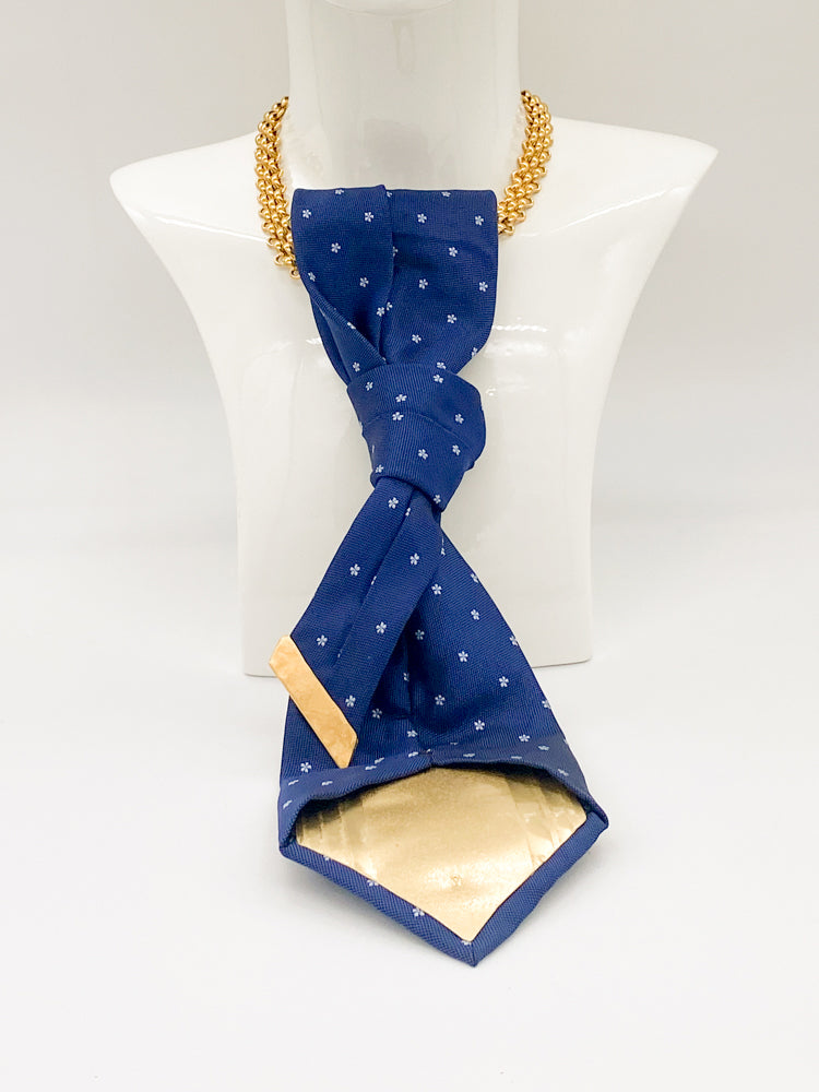 Floral Midnight Neckwear Bold with arianne chain