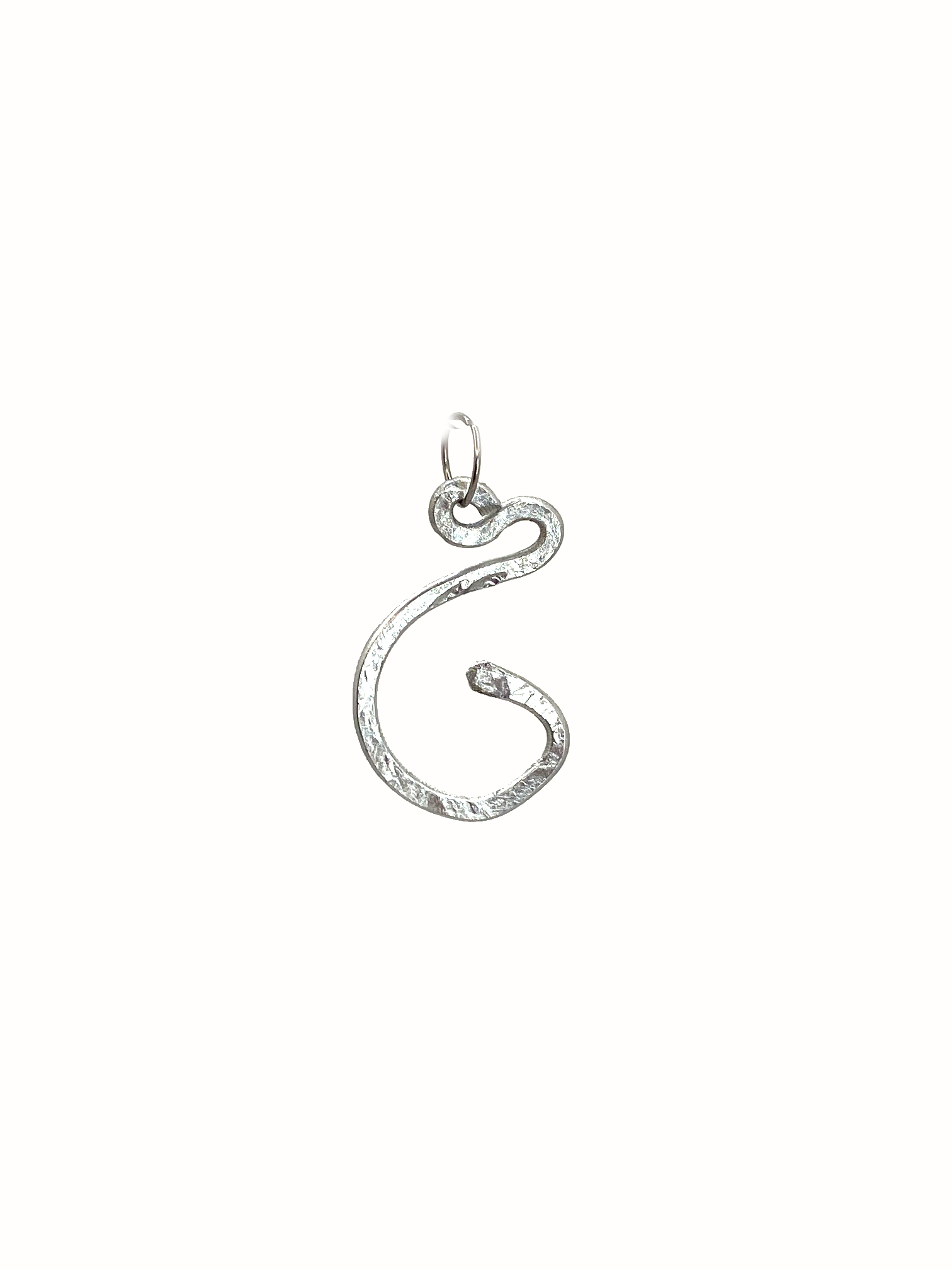 G - Letter Silver Pendant