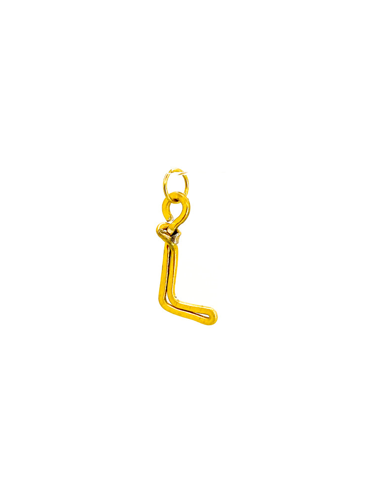 L - Letter Gold Pendant