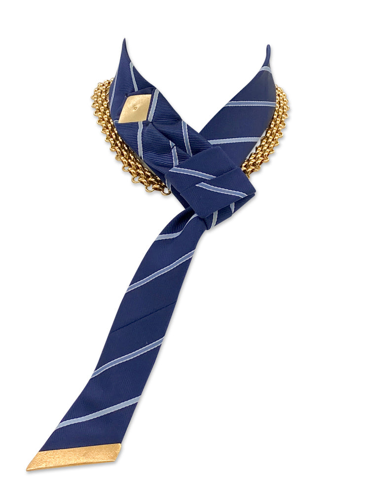 Ocean Breeze Neckwear scarf thin with knot with arianne chain