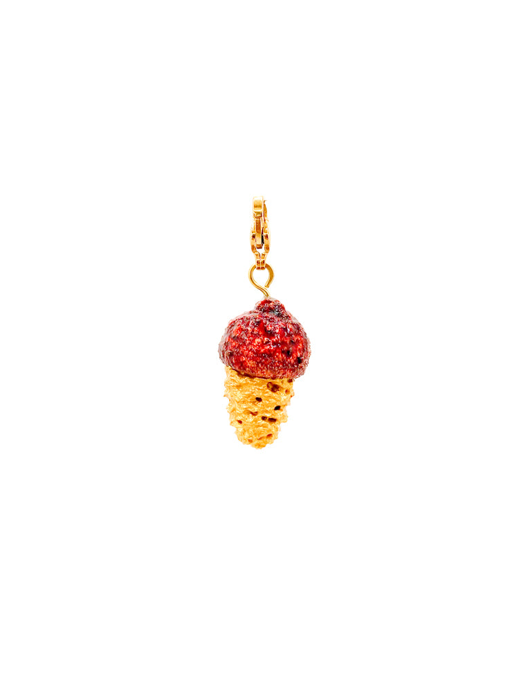 Pine Charm - Vermillion red Mix and Match Pendant front
