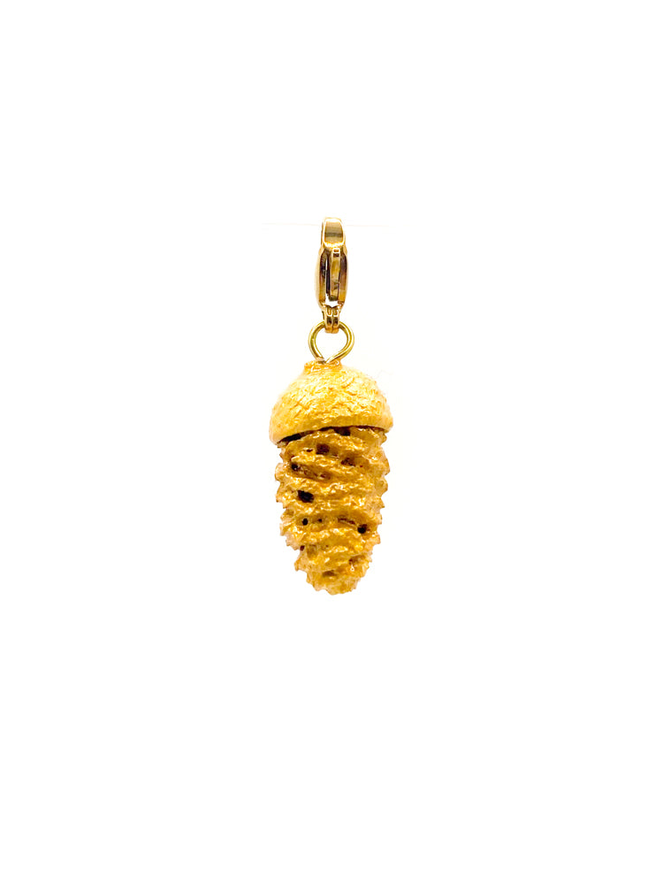 Pine Scott Charm - Gold mix and match pendant front